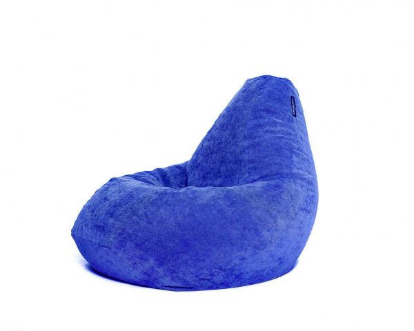 Кресло мешок груша L Blue Velvet